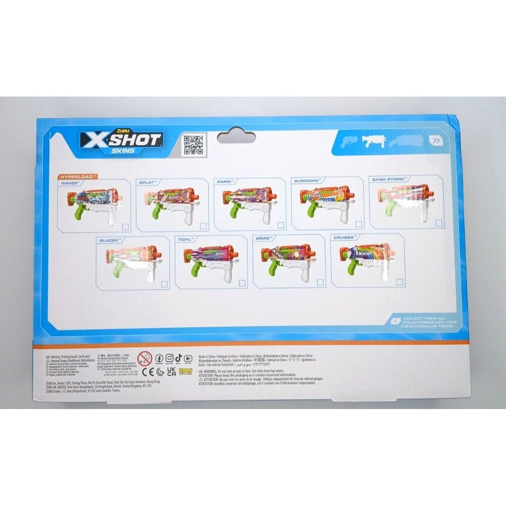 NEW X Shot Skins Fast Fill Water Gun - Blazer - Holds 500ml : Fire Up To 33 Feet - Picture 3 of 4